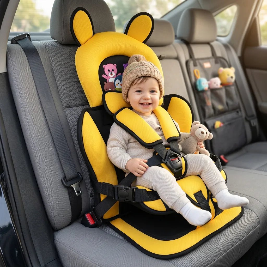 TravelSafe - Seggiolino Auto Rialzabile Pieghevole e Portatile per Bambini