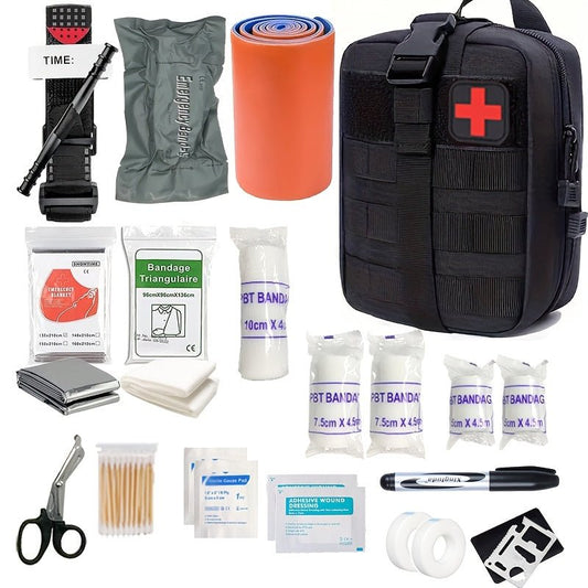 Kit di Pronto Soccorso Completo con Laccio Emostatico - Set di Primo Soccorso Essenziale per Avventure