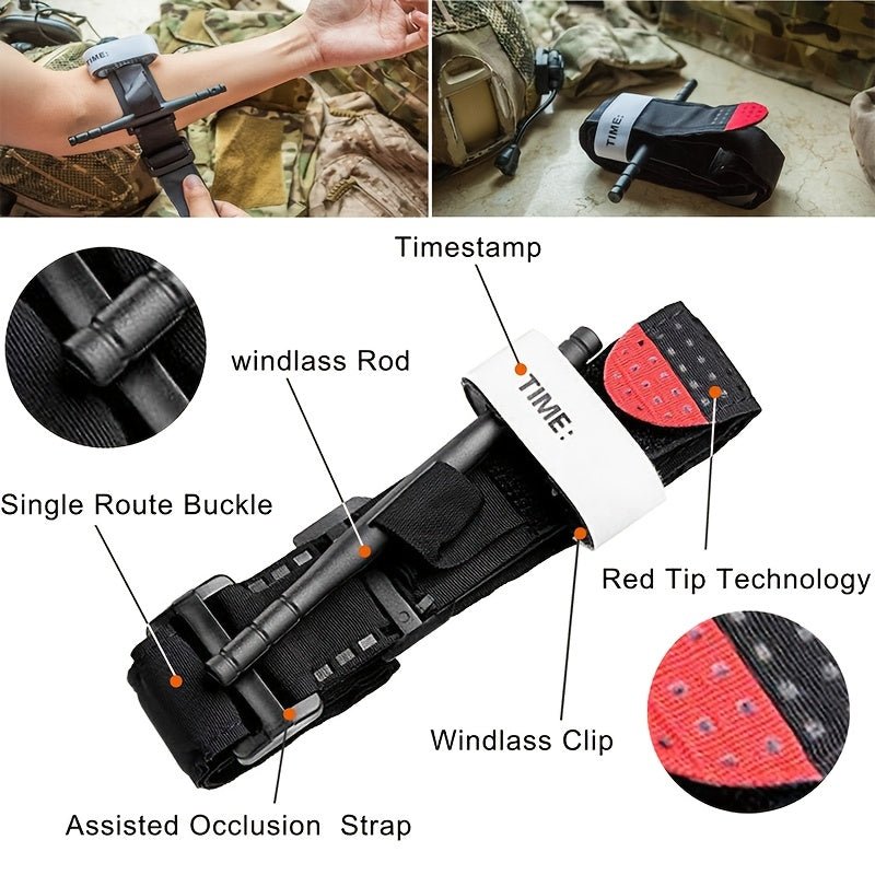 Kit di Pronto Soccorso Completo con Laccio Emostatico - Set di Primo Soccorso Essenziale per Avventure