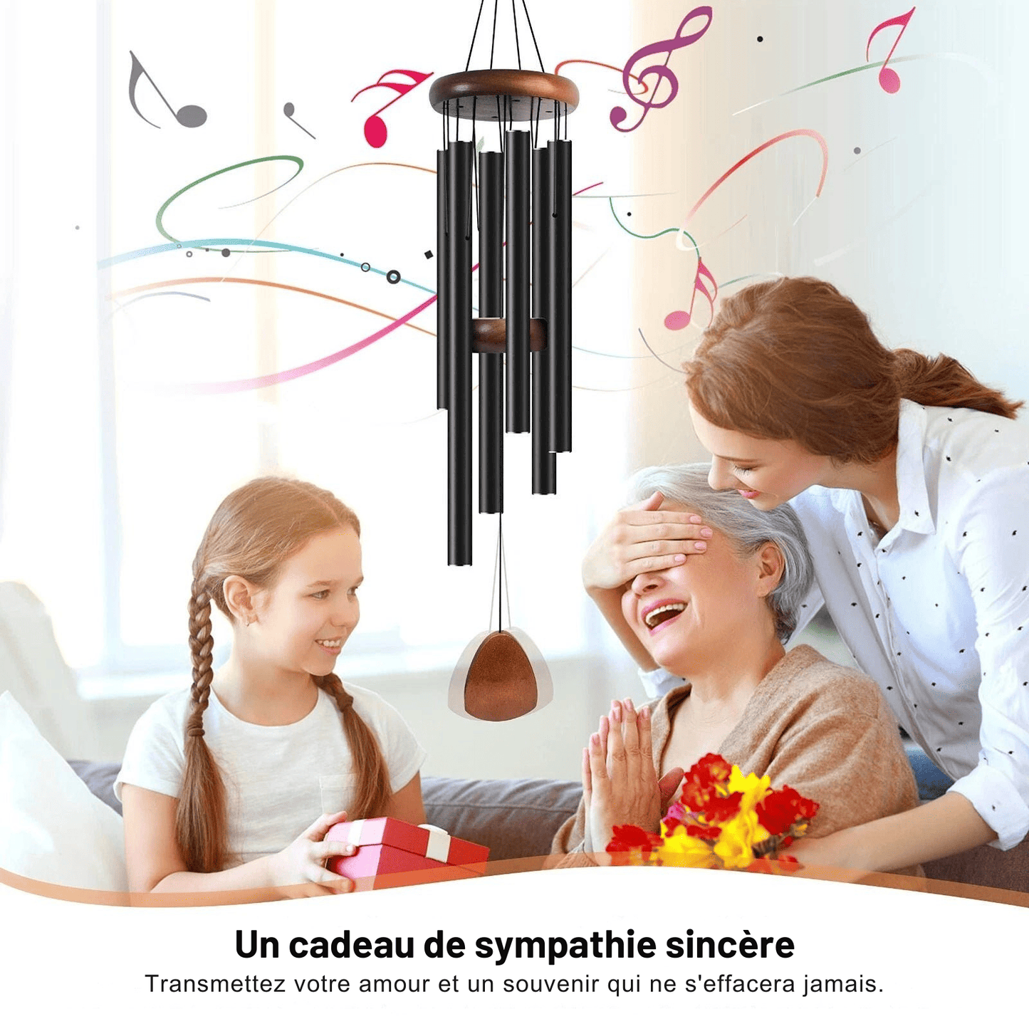 Carillons Éoliens en Aluminium - Sons Profonds et Apaisants