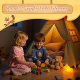Luce Notturna per Bambini Volpe Personalizzata in Silicone Dimmerabile - LumiFuchs