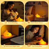 Luce Notturna per Bambini Volpe Personalizzata in Silicone Dimmerabile - LumiFuchs