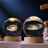 Veilleuse Bébé LED Sphère de Cristal 3D - Ambiance de Nuit Apaisante