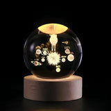 Veilleuse Bébé LED Sphère de Cristal 3D - Ambiance de Nuit Apaisante