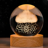 Veilleuse Bébé LED Sphère de Cristal 3D - Ambiance de Nuit Apaisante