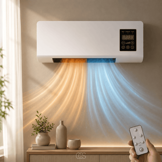 Ventilatore Riscaldante da Parete OCS con Telecomando - Comfort Tutto l'Anno