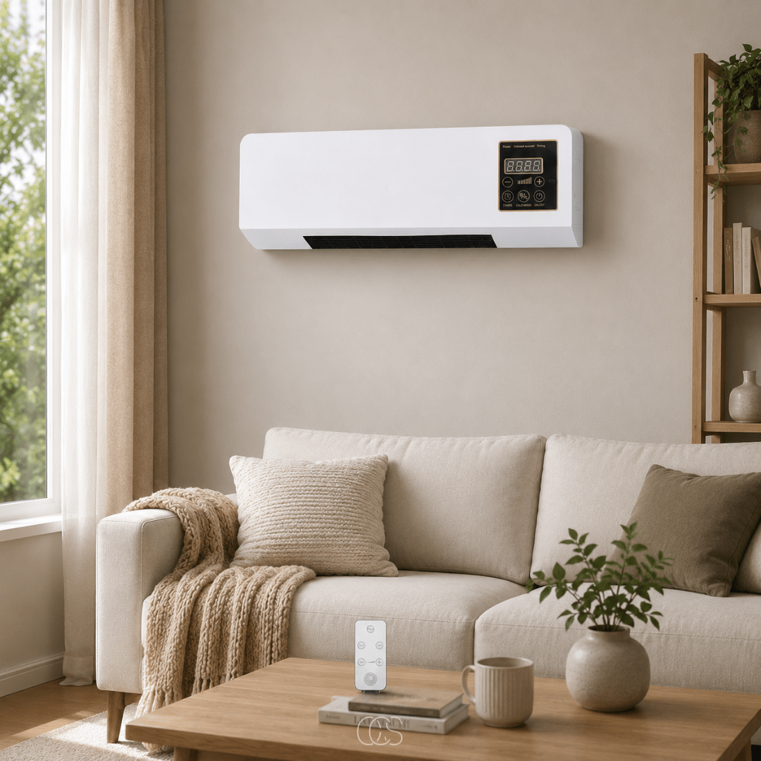Ventilatore Riscaldante da Parete OCS con Telecomando - Comfort Tutto l'Anno