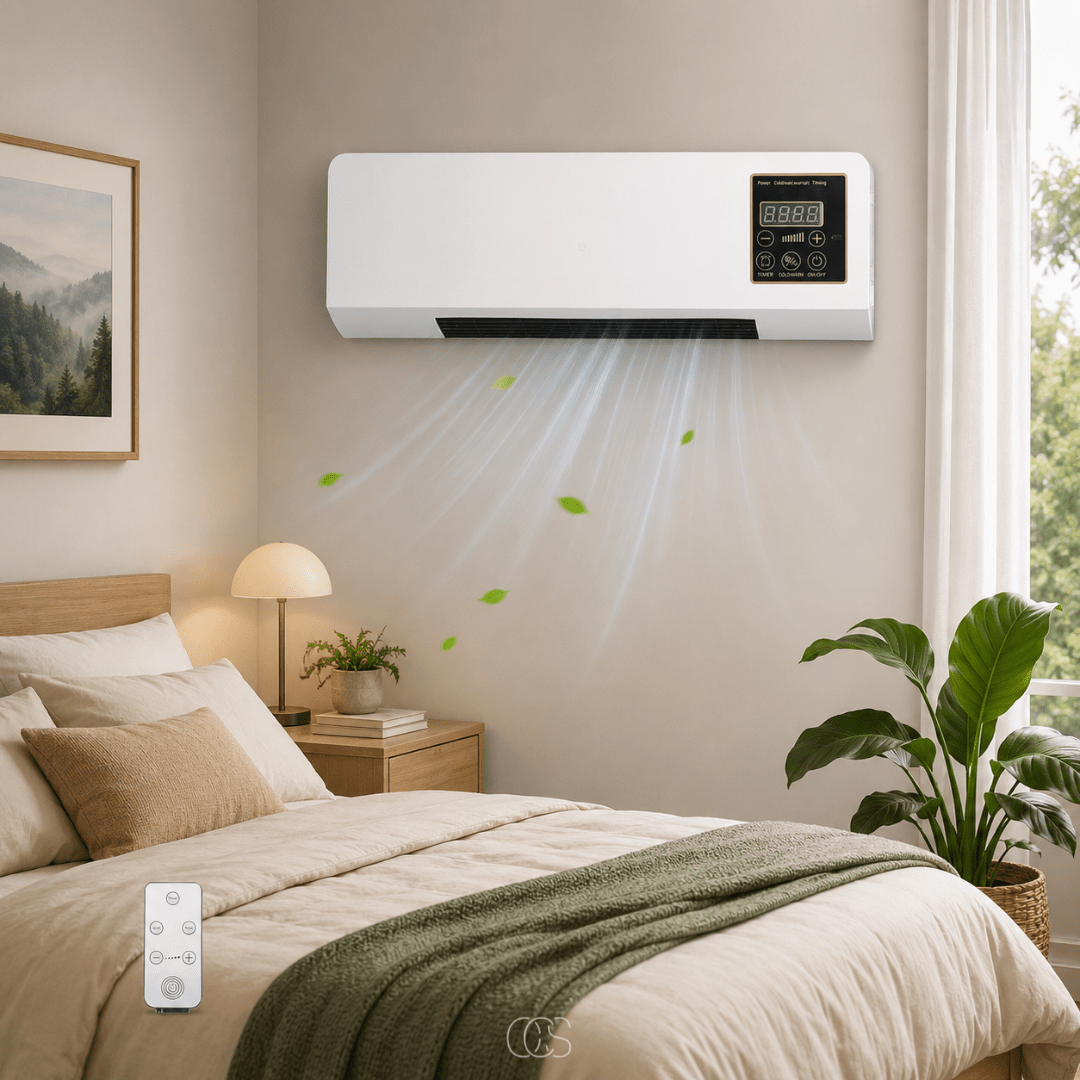 Ventilatore Riscaldante da Parete OCS con Telecomando - Comfort Tutto l'Anno