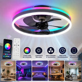 Ventilatore da soffitto a LED Ventorya - RGB Dimmerabile 50CM con Telecomando