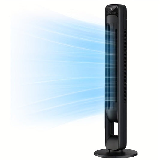 Ventilatore Silenzioso a Torre Senza Pale - Design Elegante Regolabile