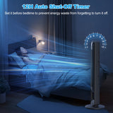 Ventilatore Silenzioso a Torre Senza Pale - Design Elegante Regolabile
