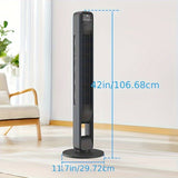 Ventilatore Silenzioso a Torre Senza Pale - Design Elegante Regolabile