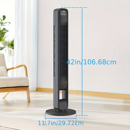 Ventilateur Silencieux Tour Sans Pales - Design Élégant Réglable
