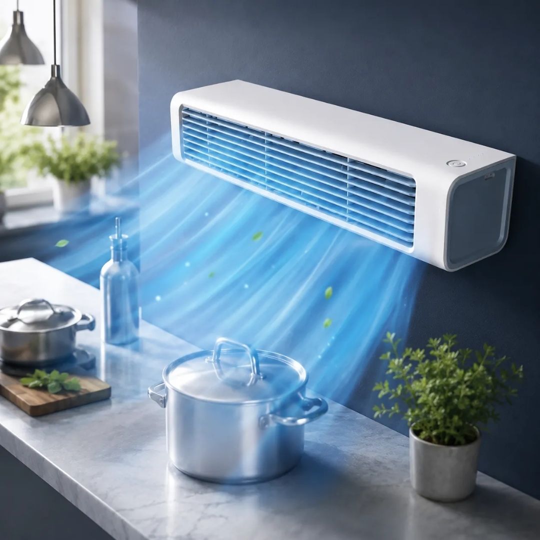 Ventilatore Silenzioso a Torre Senza Pale con Telecomando - Raffreddamento Regolabile