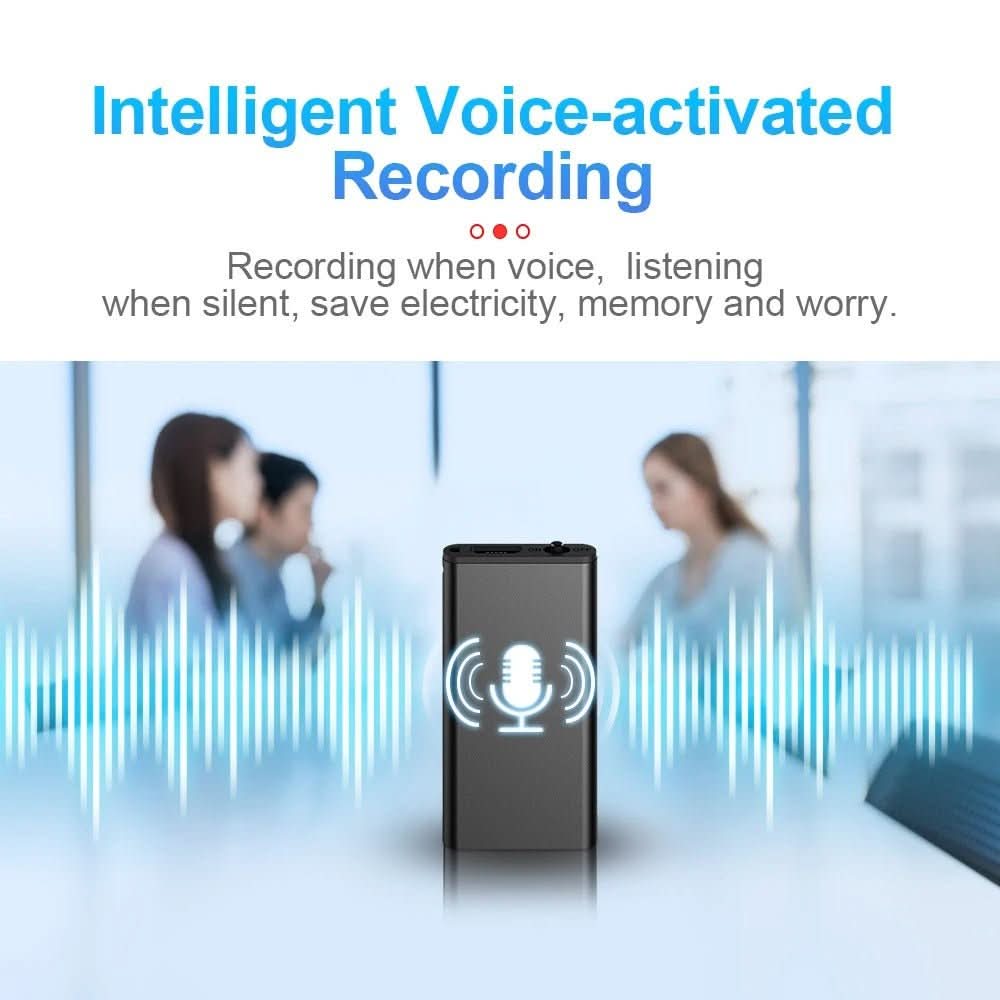 VoiceNote Mini - Enregistreur Vocal Ultra Léger 32 Go avec Activation Vocale