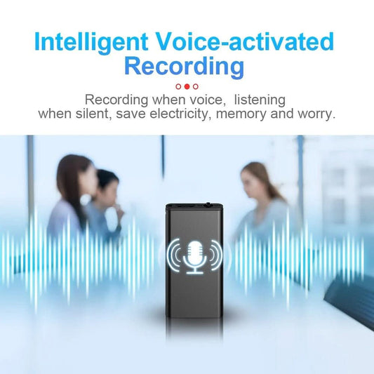 VoiceNote Mini - Registratore Vocale Ultra Leggero da 32 GB con Attivazione Vocale