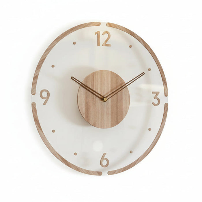 Nordic Clock - Horloge Murale en Bois Silencieuse & Minimaliste