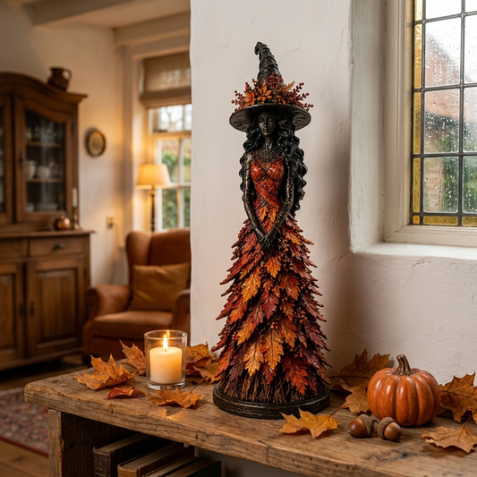 WitchBerry™ - Statuetta artigianale di strega autunnale