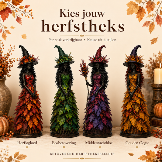 WitchBerry™ - Statuetta artigianale di strega autunnale