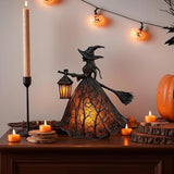 WitchGlow - Lanterna di Halloween a LED con Design Gotico
