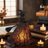 WitchGlow - Lanterna di Halloween a LED con Design Gotico