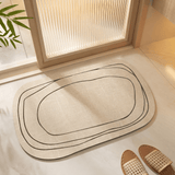 Tapis de bain motif abstrait - vue détail