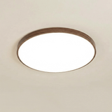 Plafonnier LED rond 40cm tri-couleur style bois
