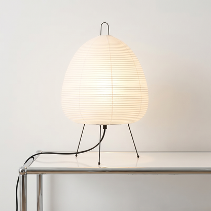 Edavate Lampe de Table Papier Style Akari Wabi-Sabi