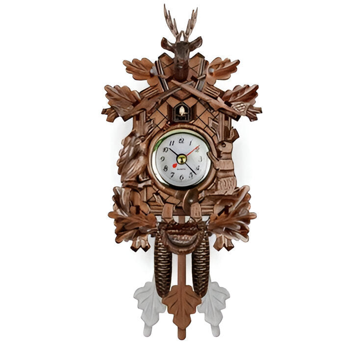 Horloge coucou murale rétro - style Cerf