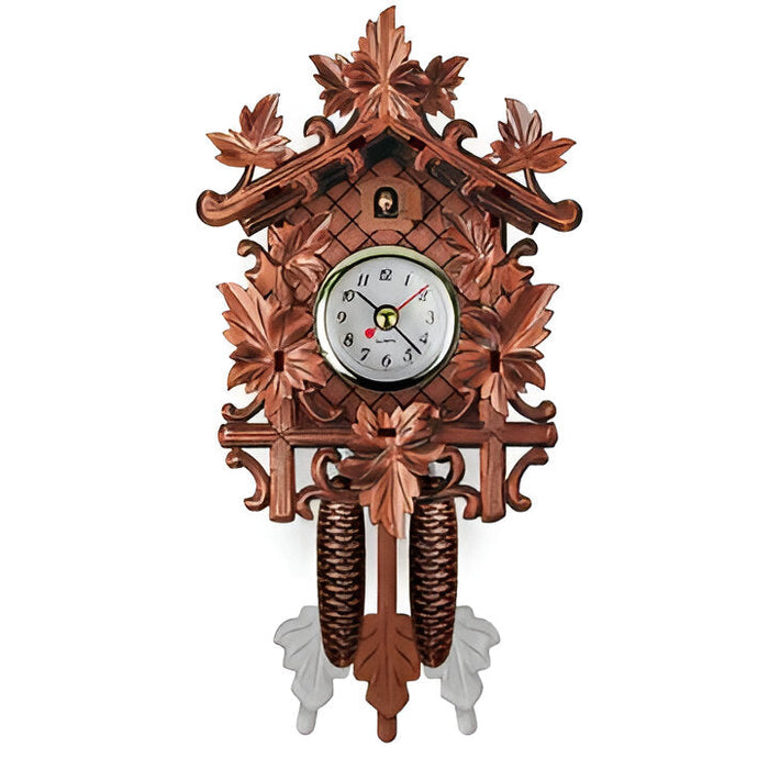 Horloge Murale Coucou Rétro en Bois 4 Styles