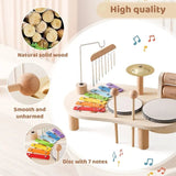 Kids Creative Wooden Music Station_5
