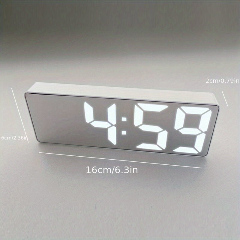 Réveil Lumio Blanc miroir