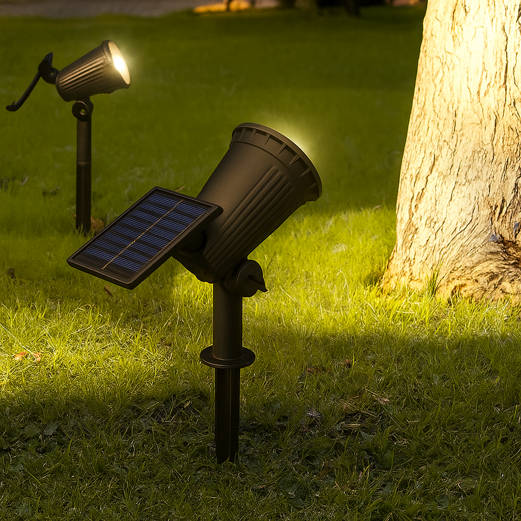 Spot LED Solaire Extérieur lot de 2