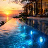 Lampe LED submersible piscine - fixation ventouse