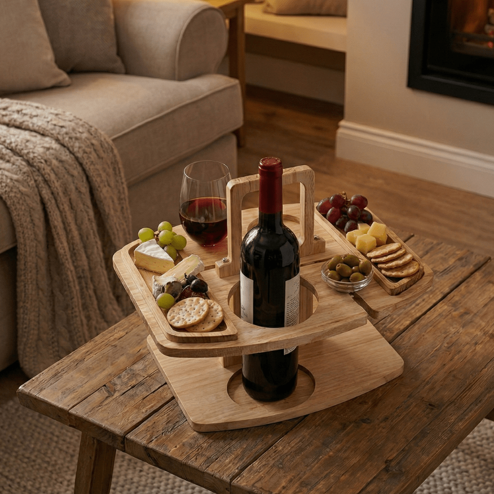Table apéro Virelle Maison en bois naturel