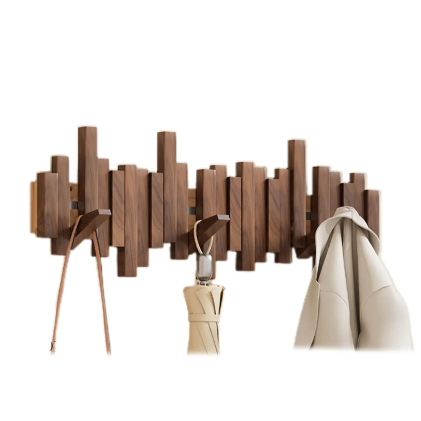 WoodFlex porte-manteau bois noyer