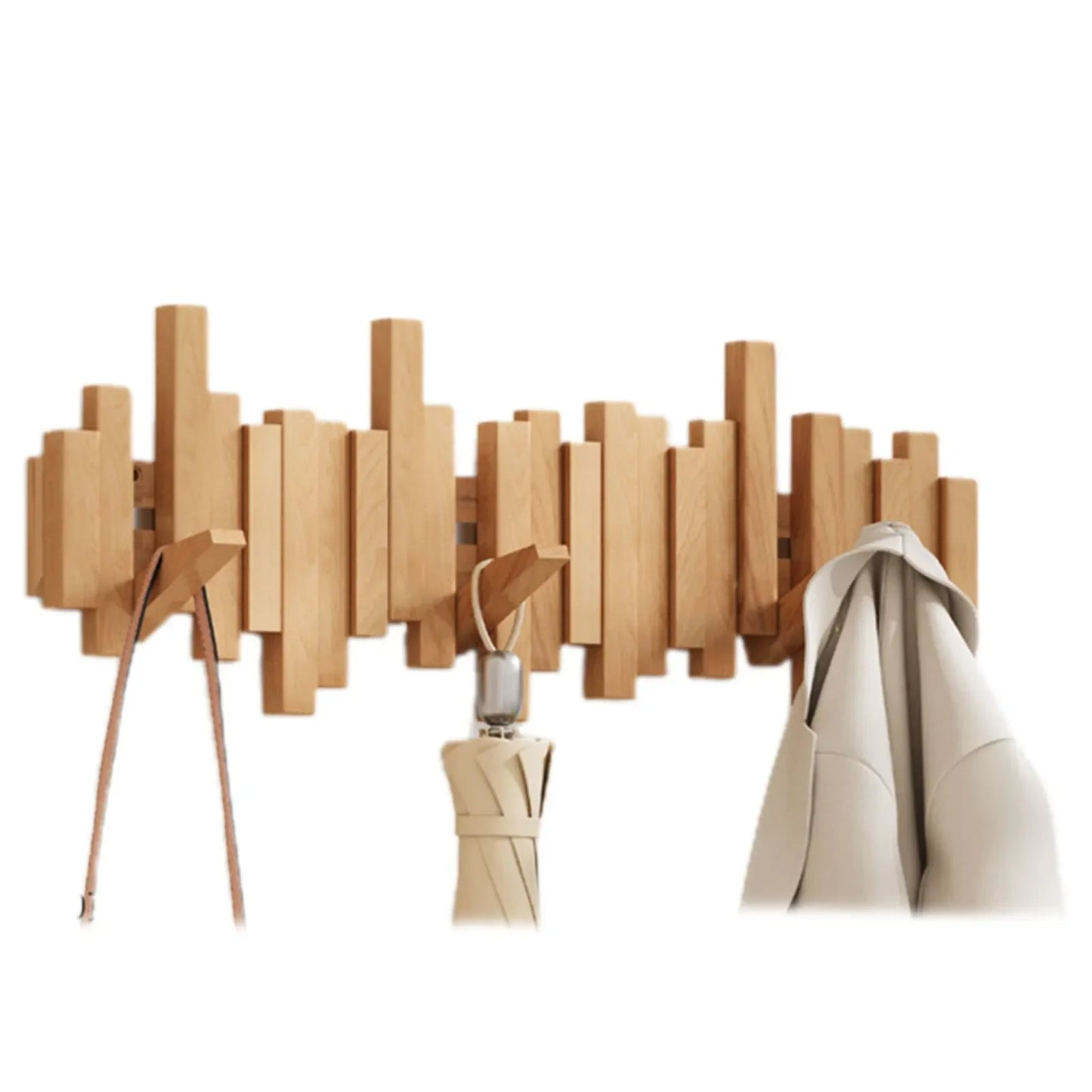 WoodFlex porte-manteau bois naturel