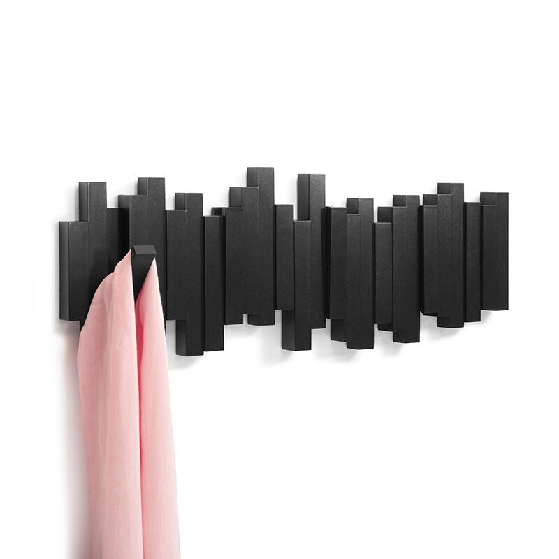 WoodFlex porte-manteau bois noir